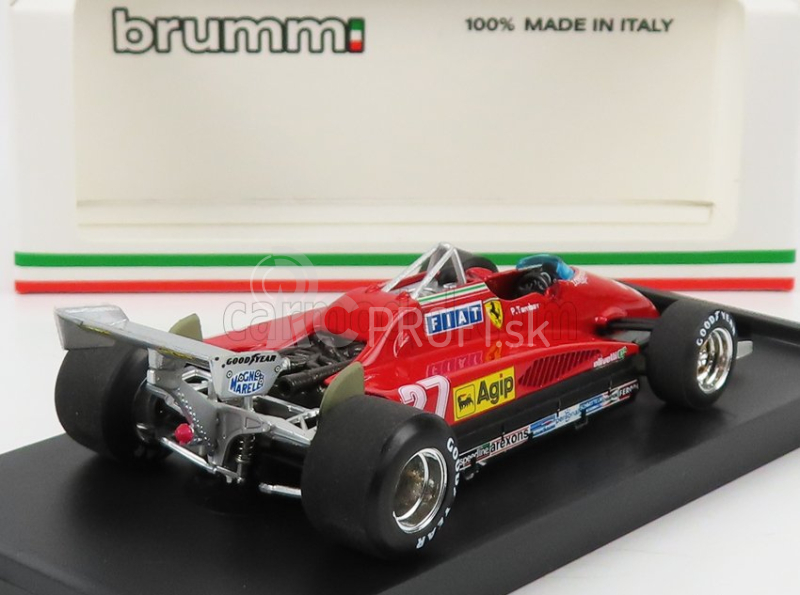 Brumm Ferrari F1 126 C2 Taliansko Gp 1982 N 27 Patrick Tambay 1:43 Červená