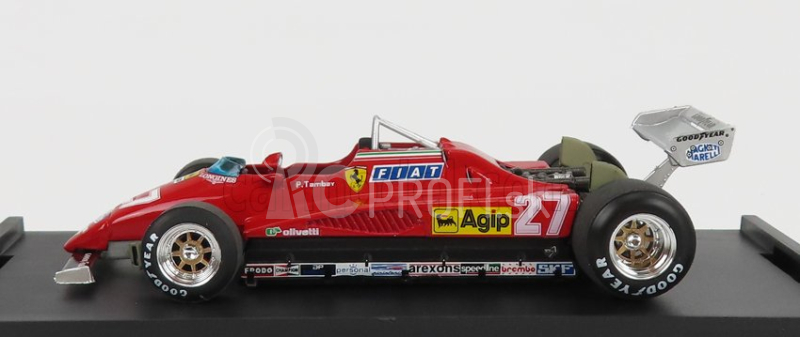 Brumm Ferrari F1 126 C2 Taliansko Gp 1982 N 27 Patrick Tambay 1:43 Červená