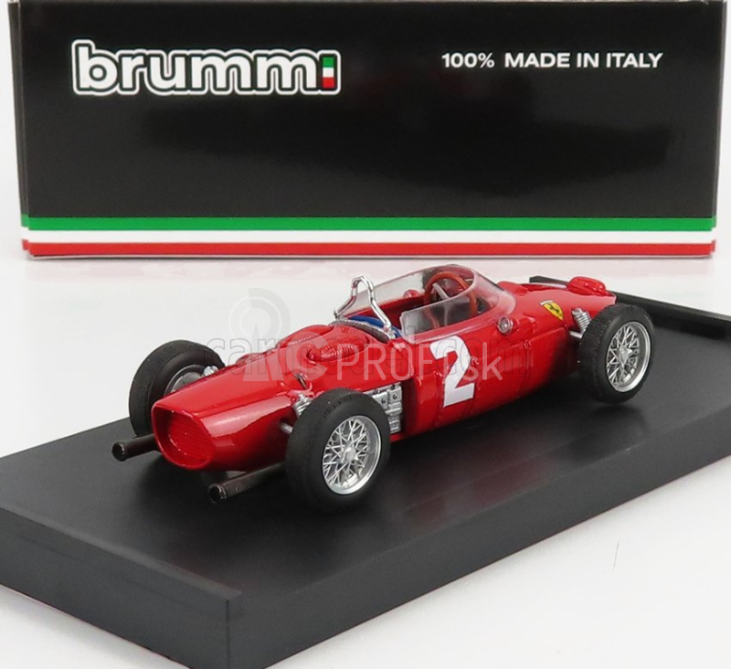 Brumm Ferrari F1 156 N 2 Winner Usa Gp Phil Hill 1961 Majster sveta 1:43 Červená