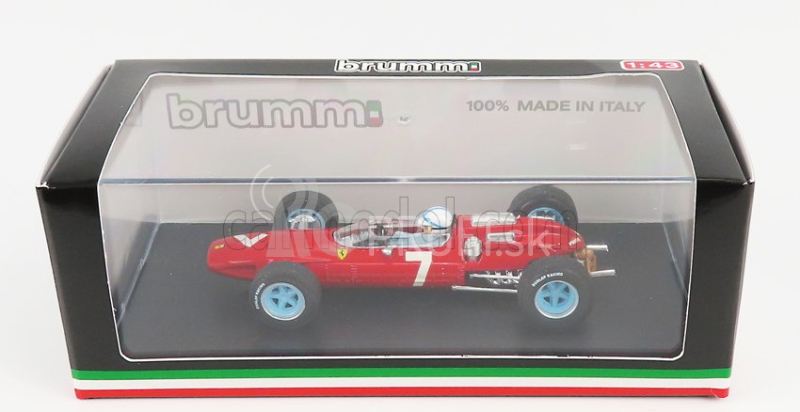 Brumm Ferrari F1 158 N 7 Winner German Gp John Surtees 1964 Majster sveta - s figúrkou vodiča 1:43 Červená