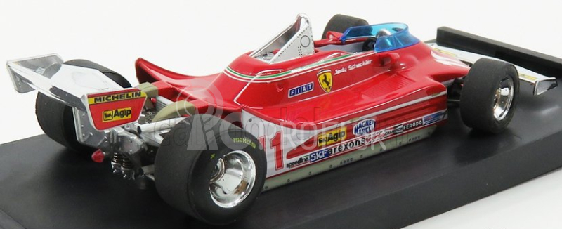 Brumm Ferrari F1 312t4 N 11 Víťaz majstrovstiev sveta v Monze Taliansko 1979 Jody Scheckter 1:43 Červená