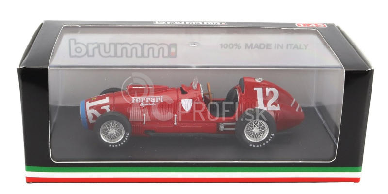 Brumm Ferrari F1 375 Indianapolis N 12 1952 A.ascari - Rookie Test 1:43 Červená