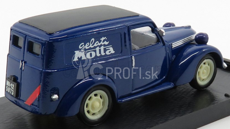 Brumm Fiat 1100 E Van Gelati Motta 1950 1:43 Modrá