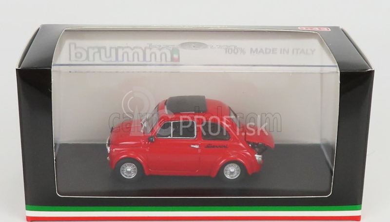 Brumm Fiat 500 590gt N 0 Giannini Vallelunga 1969 1:43 Červená