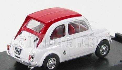 Brumm Fiat 500 595ss Abarth 1964 1:43 Biela červená