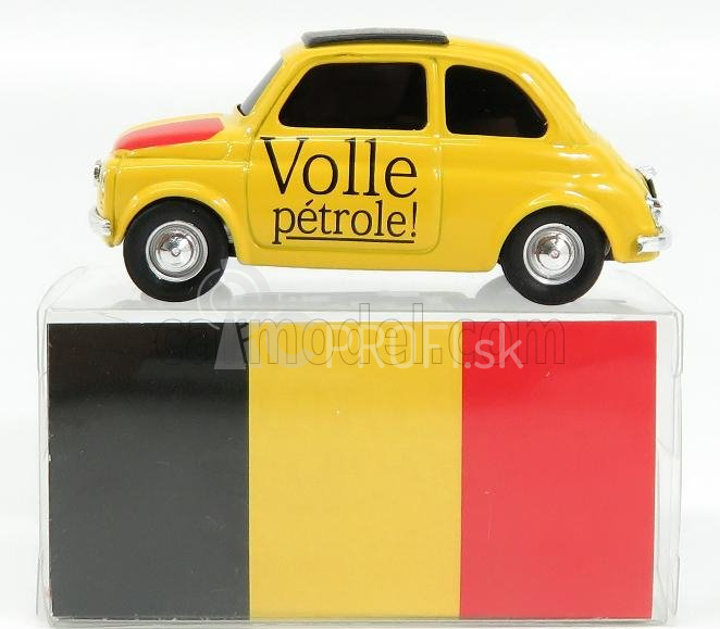 Brumm Fiat 500 Brums Belgio - Volle Petrole ! 2018 1:43 Žltá