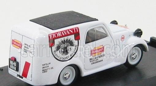 Brumm Fiat 500b Van Fioravanti 1950 1:43 Biela