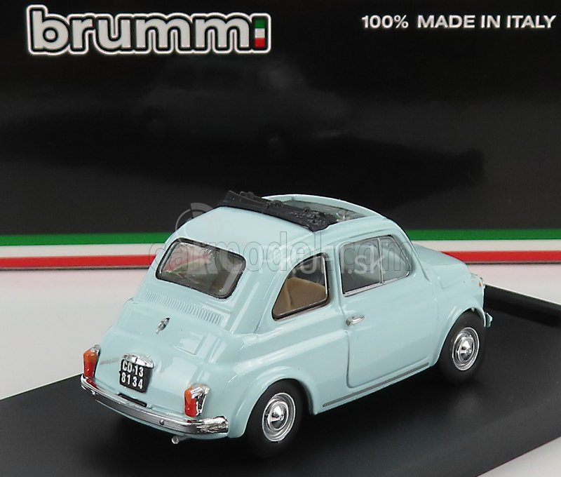 Brumm Fiat 500f Tetto Aperto - Otvorené 1965 1:43 Azzurro Acquamarina