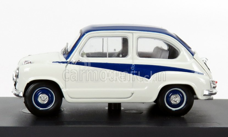 Brumm Fiat 600 750 Derivazione Abarth 1956 1:43 šedo-modrá