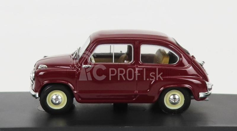 Brumm Fiat 600 Polizia Stradale 1955 1:43 Bordeaux