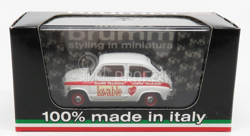Brumm Fiat 600d - Abbigliamento Intimo Lovable 1965 1:43 Bielo-červená