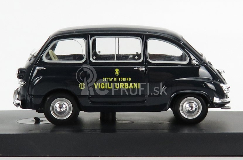 Brumm Fiat 600d Multipla Vigili Urbani Torino 1960 1:43 Modrá