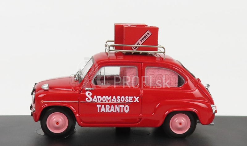 Brumm Fiat 600d Sadomasosex Taranto 1960 - La Mazurka Del Barone Della Santa E Del Fico Fiorone 1975 1:43 červená