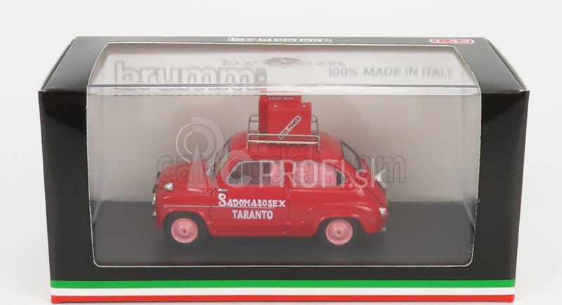 Brumm Fiat 600d Sadomasosex Taranto 1960 - La Mazurka Del Barone Della Santa E Del Fico Fiorone 1975 1:43 červená