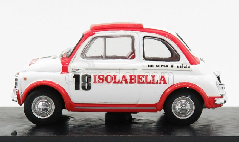 Brumm Fiat Nuova 500d - Amaro Isolabella 1960 1:43 Bielo-červená