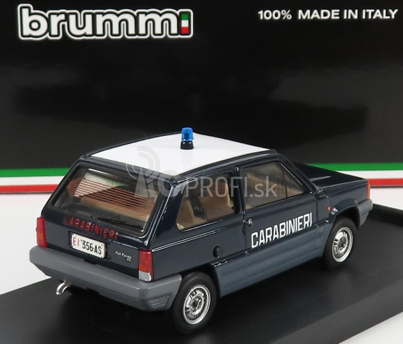 Brumm Fiat Panda 45 Carabinieri 1980 1:43 Modrá biela