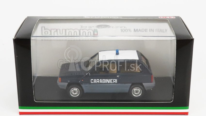 Brumm Fiat Panda 45 Carabinieri 1980 1:43 Modrá biela