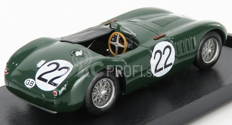 Brumm Jaguar C-type Xk-120c 3.4l S6 Team Jaguar Cars Ltd N 22 24h Le Mans 1951 S.moss - J.fairman 1:43 British Racing Green