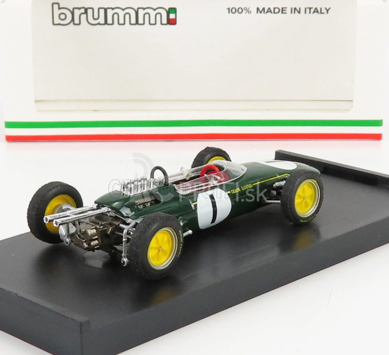 Brumm Lotus F1 25 N 1 Víťaz Gp Belgicka Jim Clark 1963 Majster sveta 1:43 Zelená