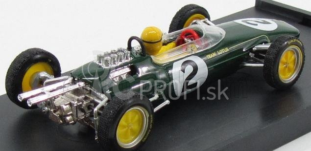 Brumm Lotus F1 25 N 2 Belgium Gp 1963 T.taylor - S pilotom - obrázok 1:43 Zelená