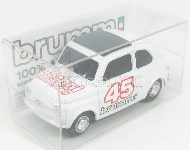 Brumm prom Fiat 500 Brums 45. výročie 1:43 biela