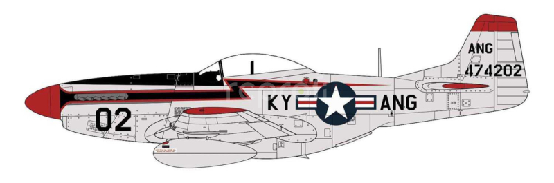 Classic Kit lietadlo A02047A - North American F-51D Mustang (1:72)