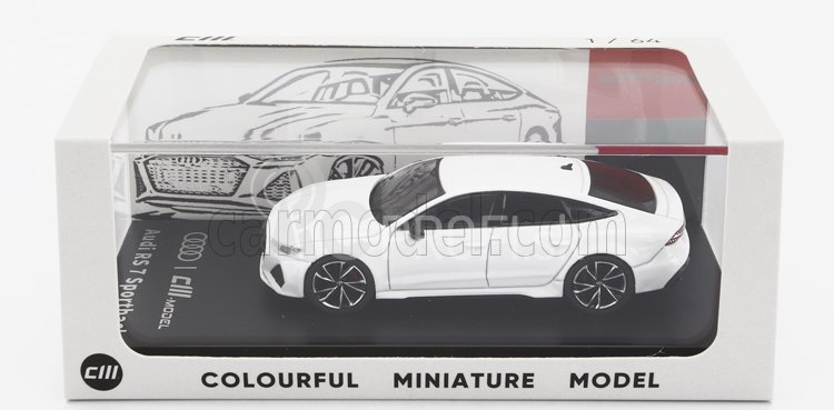 Cm-models Audi A7 Rs7 Sportback 2021 1:64 Biela