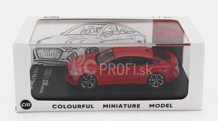 Cm-models Audi A7 Rs7 Sportback 2021 1:64 červená