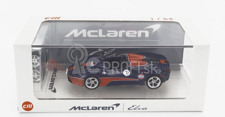 Cm-models Mclaren Elva Gulf Livery 2020 1:64 Modrá oranžová