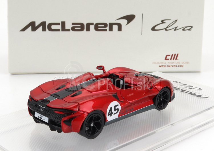 Cm-models Mclaren Elva N 45 Racing 2020 1:64 Červená sivá