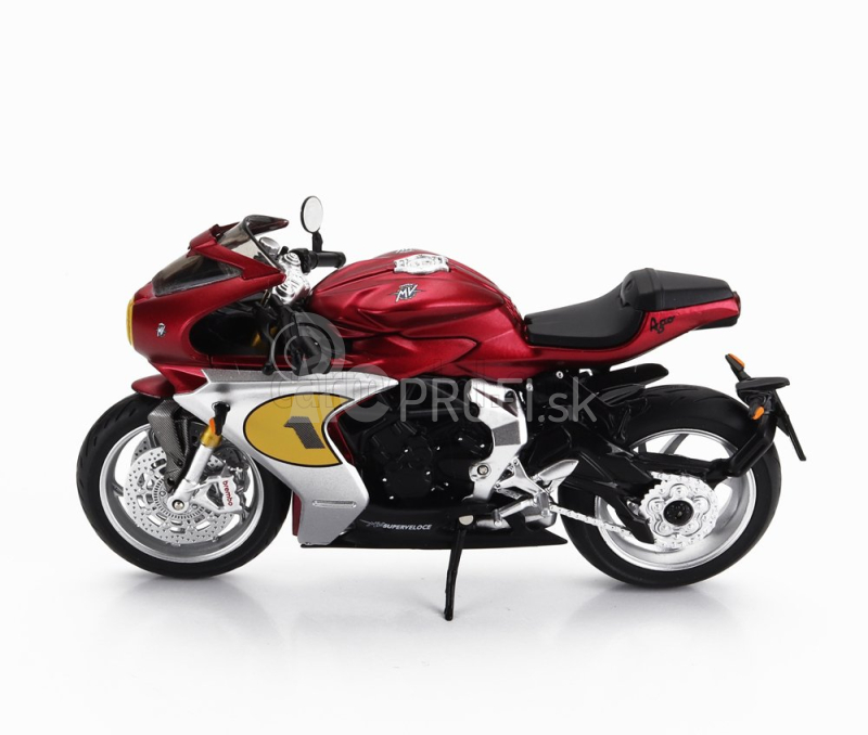 Cm-models Mv agusta 800 Superveloce N 1 Ago 2022 1:18 Matná červená strieborná čierna