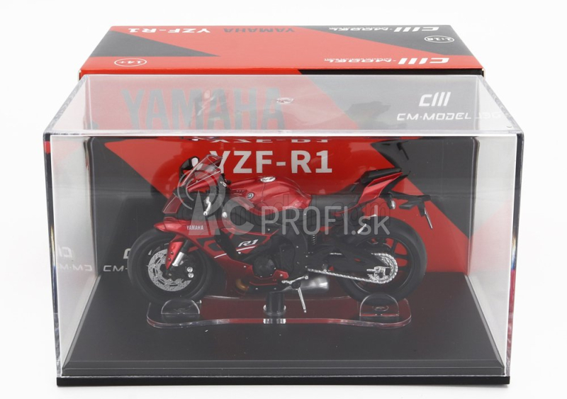 Cm-models Yamaha Yzf-r1 2022 1:18 červená čierna