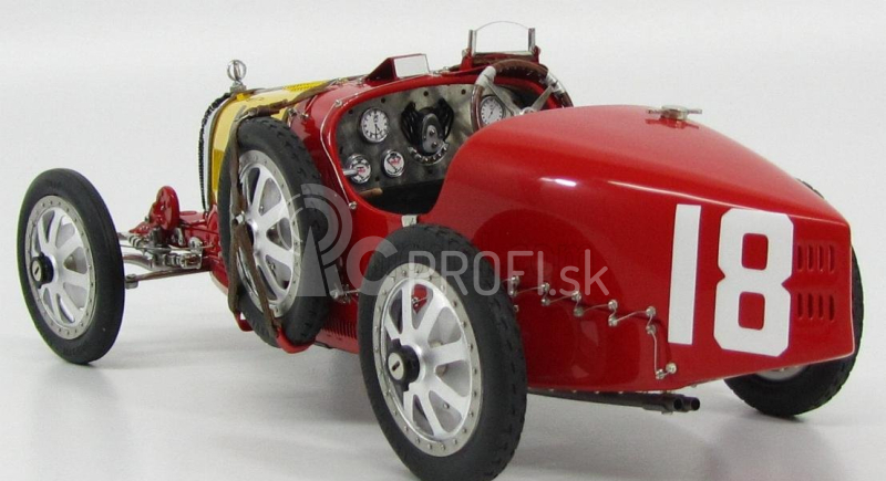 Cmc Bugatti T35 N 18 Národný farebný projekt Španielsko 1924 1:18 Červená žltá