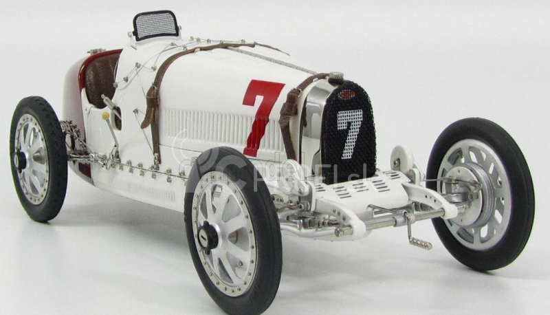 Cmc Bugatti T35 N 7 Gp Národný farebný projekt Poľsko 1924 1:18 Biela červená