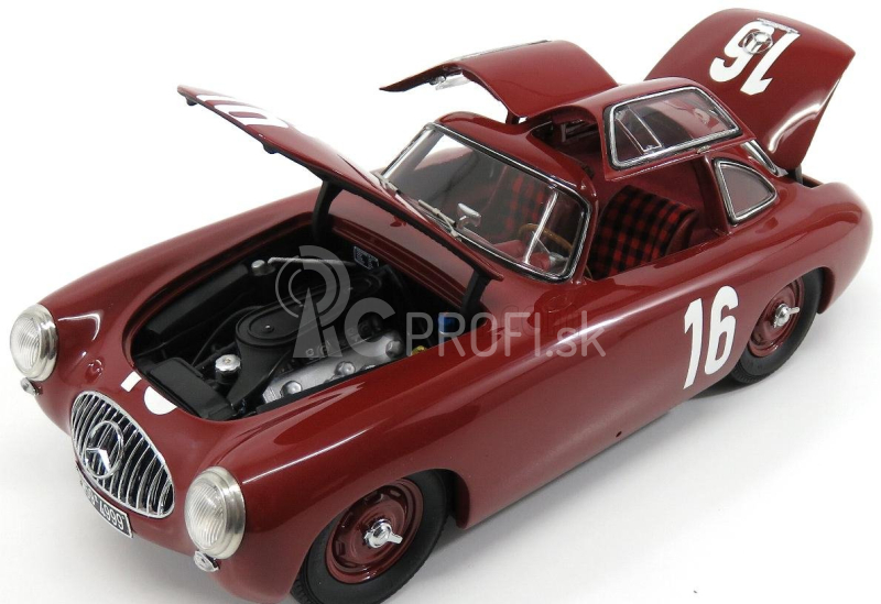 Cmc Mercedes benz 300sl (w154) Team Daimler-benz Ag N 16 Bern Gp 1952 R.caracciola 1:18 Červená