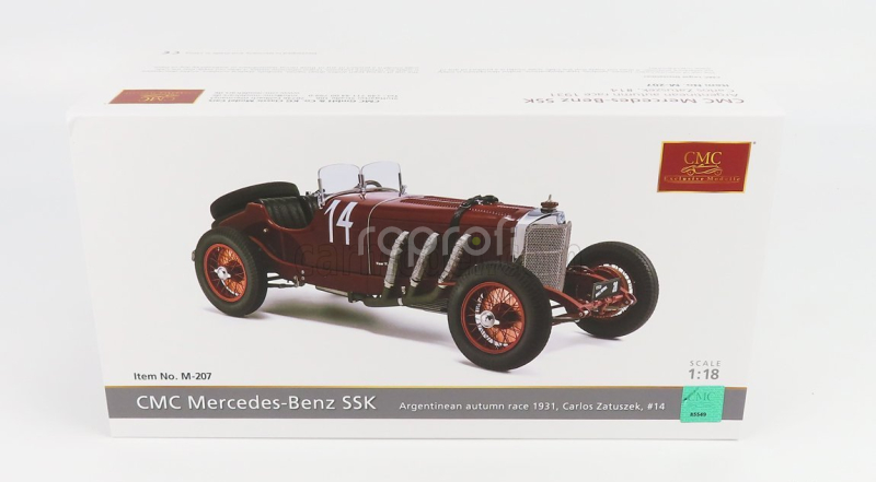 Cmc Mercedes benz Ssk N 14 Argentínske jesenné preteky 1928 Carlos Zatuszek 1:18 Červená