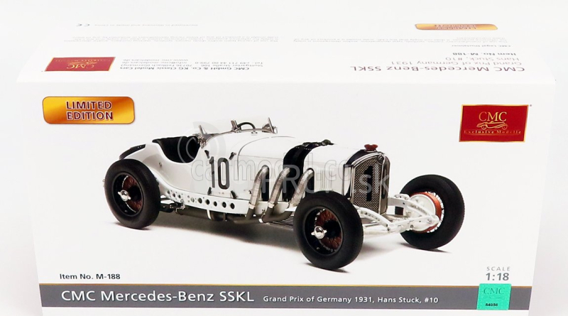 Cmc Mercedes benz Sskl Spider N 10 German Gp 1931 Hans Stuck 1:18 Biela