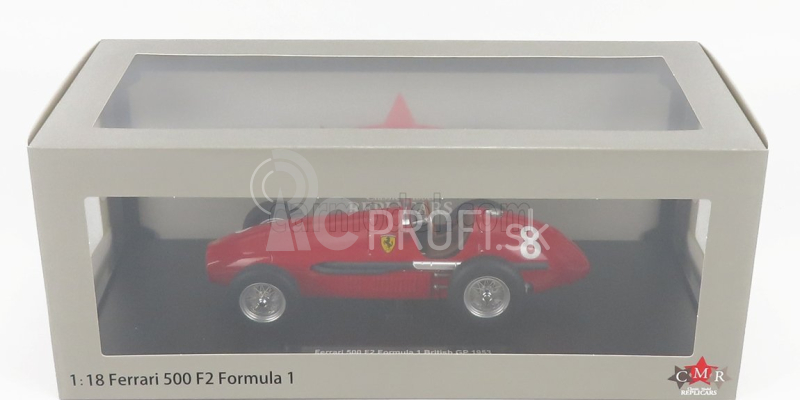 Cmr Ferrari F1 500 F2 N 8 3rd British Gp 1953 Mike Hawthorn 1:18 Červená