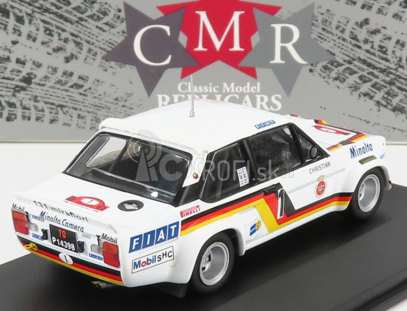 Cmr Fiat 131 Abarth N 1 Winner Rally Hunsruck 1979 W.rohrl - C.geistdorfer 1:43 Biela červená