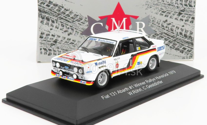 Cmr Fiat 131 Abarth N 1 Winner Rally Hunsruck 1979 W.rohrl - C.geistdorfer 1:43 Biela červená