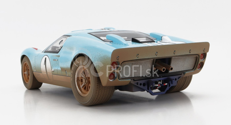 Cmr Ford usa Gt40 Mkii 7.0l V8 Team Shelby American Inc. N 1 Dirty Version 2nd (but Really Winner) 24h Le Mans 1966 K.miles - D.hulme 1:12 Light Blue