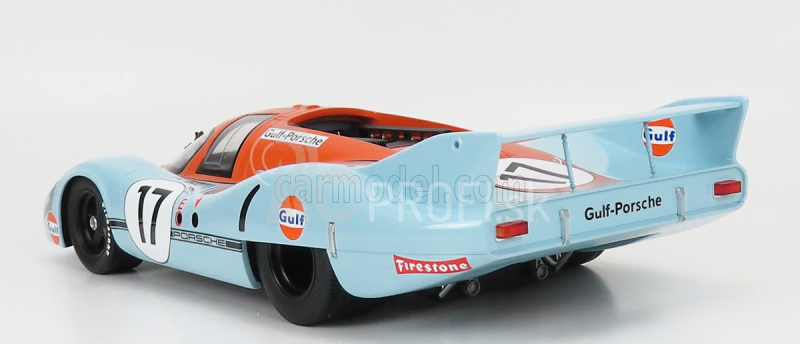 Cmr Porsche 917lh 4.9l Team John Wyer Automotive Engineering Ltd. N 17 24h Le Mans 1971 J.siffert - D.bell 1:12 Light Blue Orange