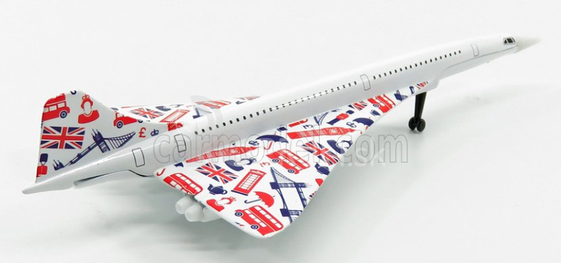 Corgi Aerospatiale Concorde Lietadlo 1969 - 18,0 cm X 8,5 cm 1:100 Biela