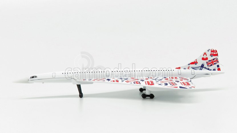 Corgi Aerospatiale Concorde Lietadlo 1969 - 18,0 cm X 8,5 cm 1:100 Biela