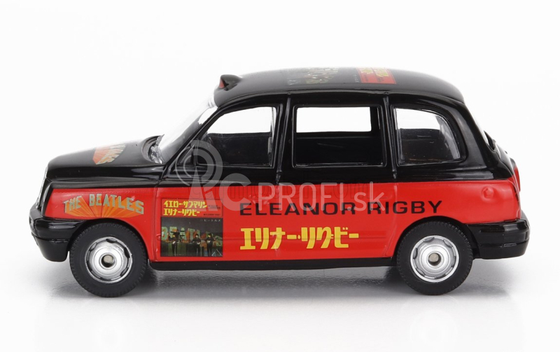 Corgi Austin London Taxi Lti Tx4 2007 - The Beatles - Eleanor Rigby - Yellow Submarine 1:36 červená čierna