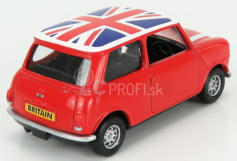 Corgi Austin Mini 1970 - Anglická vlajka 1:36 červená