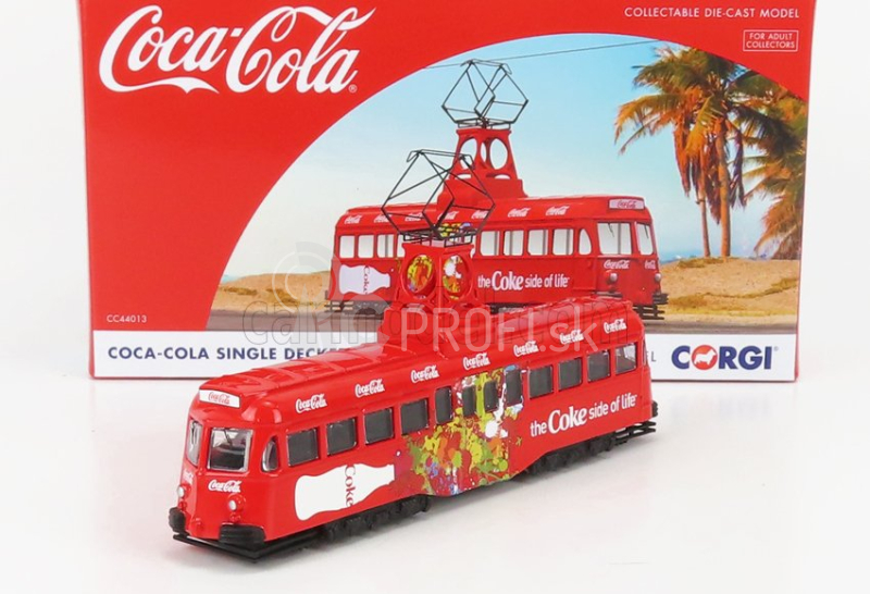 Corgi Blackpool Decker Single Tram Bus Coca-cola Coke Side Of The Life 1937 1:76 červená biela