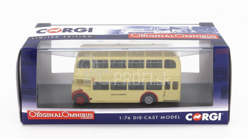 Corgi Bristol Lodekka Fs68 Bus Wilts And Dorset 38a Bournemouth Limited Stop 1956 1:76 krémovo červená