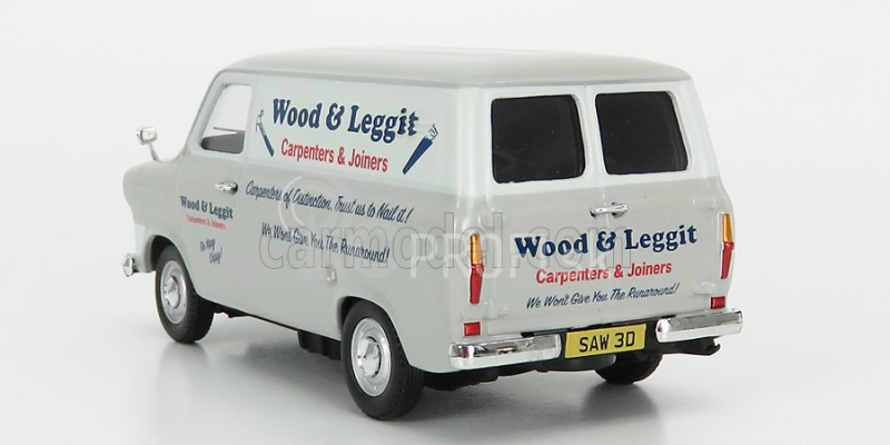 Corgi Ford england Transit Mki Van Wood & Leggit 1970 1:43 sivá