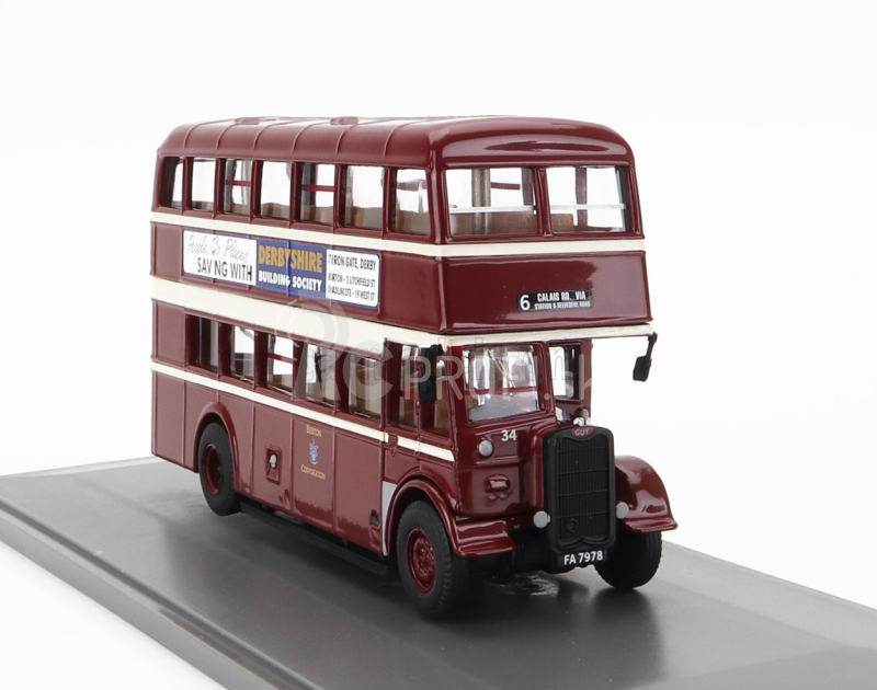 Corgi GUY Užitkový autobus Burton Corporation 6 Calais 1960 1:76 Červená krémová